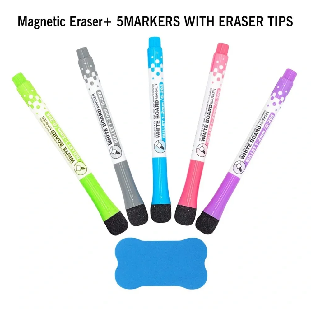 Dry Erase Calendar Magnetic Monthly Weekly Daily Whiteboard Organizer For Fridge
